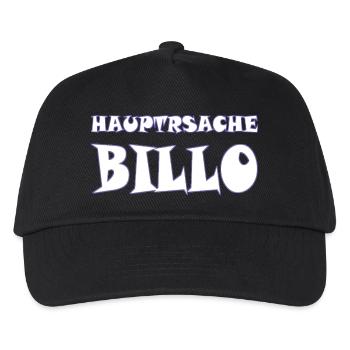 hauptsache billo - Kinder Basecap - Schwarz - Vorne