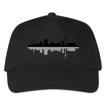 Skyline Dortmund Schatten - Kinder Basecap - Schwarz - Vorne