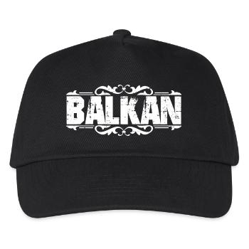 Balkan - Serbien - Kroatien - Jugoslawien - Kinder Basecap - Schwarz - Vorne
