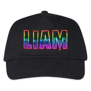 arc-en-ciel liam rs - Casquette de baseball Enfant - noir - Devant