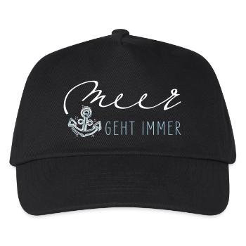 Sea always goes - Kids’ Baseball Cap - black - Front