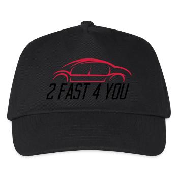 Auto 2 presque - Casquette de baseball Enfant - noir - Devant