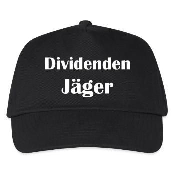 Dividendenjäger - Kinder Basecap - Schwarz - Vorne