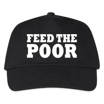 Feed the poor - Kids’ Baseball Cap - black - Front