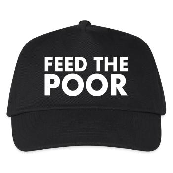 Feed the poor - Kids’ Baseball Cap - black - Front