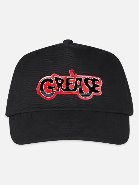 Grease Schwarzes Logo Mit Auto - Kinder Basecap - Schwarz