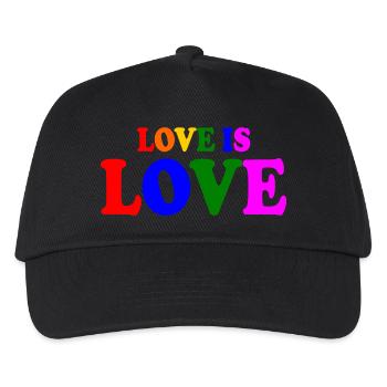 Love is love - Kinder Basecap - Schwarz - Vorne