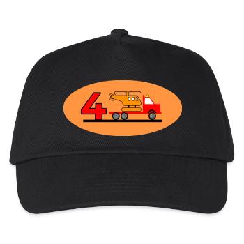 Truck - Kinder Basecap - Schwarz - Vorne