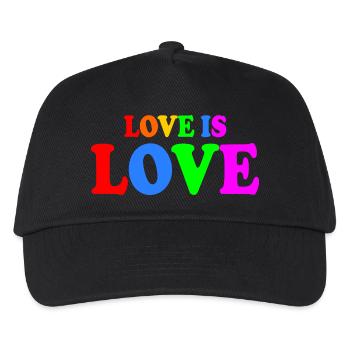 Love is love - Kinder Basecap - Schwarz - Vorne