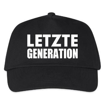 Letzte generation - Kinder Basecap - Schwarz - Vorne