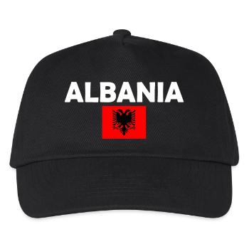 Albanien - Kinder Basecap - Schwarz - Vorne