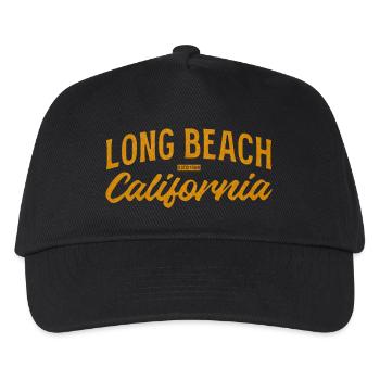 Logo rétro de Long Beach, Californie - Casquette de baseball Enfant - noir - Devant