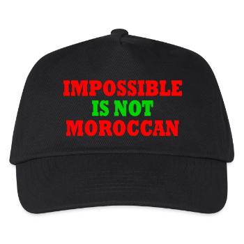 impossible is not moroccan - maroc - Casquette de baseball Enfant - noir - Devant