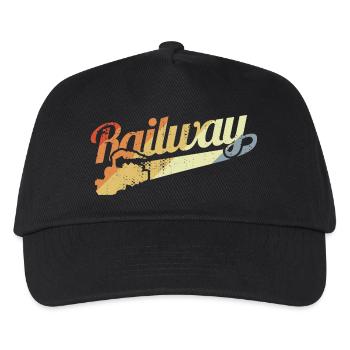 Motivation des chemins de fer - Casquette de baseball Enfant - noir - Devant