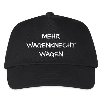 Unterstütze Sahra Wagenknecht mit diesem Motiv - Kinder Basecap - Schwarz - Vorne