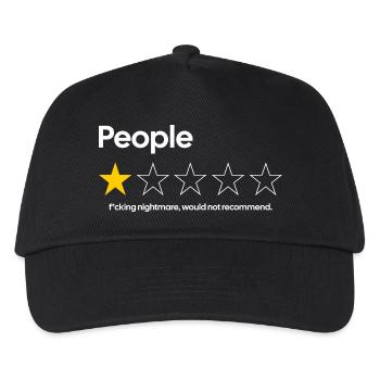 People – 1 Star Review | Nightmare - Kids’ Baseball Cap - black - Front