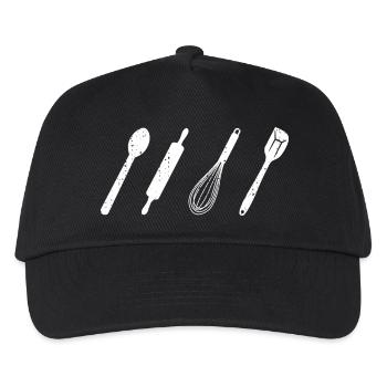 Backutensilien - Kinder Basecap - Schwarz - Vorne