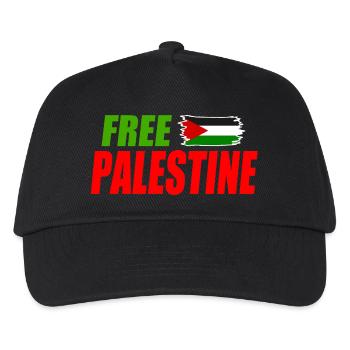 Free palestine - Casquette de baseball Enfant - noir - Devant