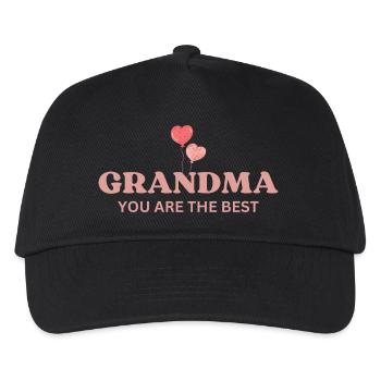 Grandma you are the best - Kinder Basecap - Schwarz - Vorne