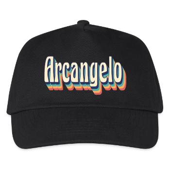 Vintage Retro Erzengel T-Shirt Geschenk T-Shirt - Kinder Basecap - Schwarz - Vorne