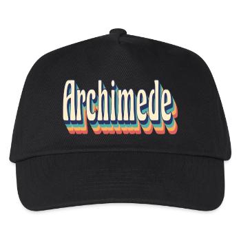 Vintage Retro Archimede T-Shirt Gift T-Shirt - Kids’ Baseball Cap - black - Front