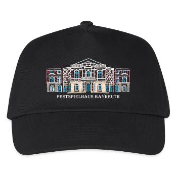 Iconic Festspielhaus Bayreuth, Bavaria - Kids’ Baseball Cap - black - Front