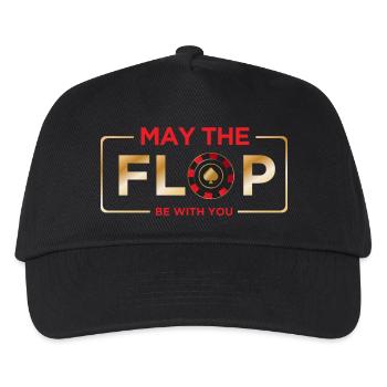 May the flop be with you Casino Poker - Kinder Basecap - Schwarz - Vorne