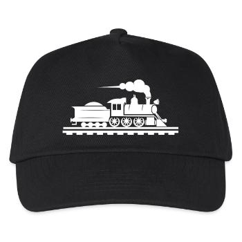 Railway Drawing - Kids’ Baseball Cap - black - Front