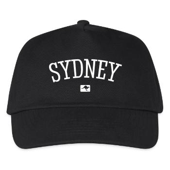 Sydney Australia Down Under Kangaroo Koala Outback - Kinder Basecap - Schwarz - Vorne