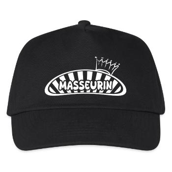 Profession : masseuse - Casquette de baseball Enfant - noir - Devant