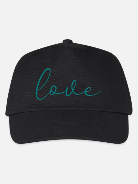 Liebe - Kinder Basecap - Schwarz