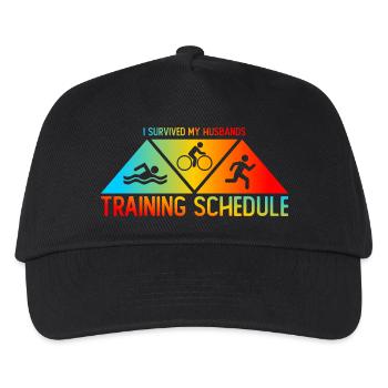 Triathlon suit - triathlete in training - Kids’ Baseball Cap - black - Front