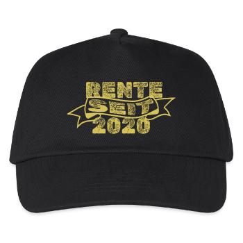 Rente 2020 - Kinder Basecap - Schwarz - Vorne