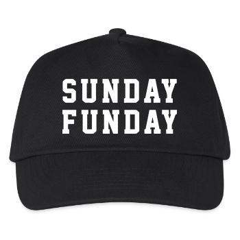 Dimanche Funday Fun Holiday Lover - Casquette de baseball Enfant - noir - Devant