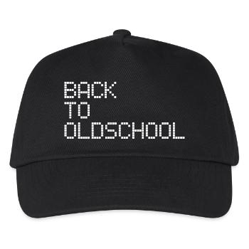 Vieille école - Casquette de baseball Enfant - noir - Devant