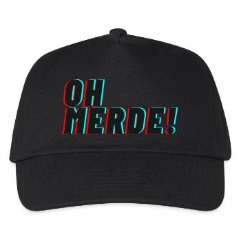 oh merde! - Kinder Basecap - Schwarz - Vorne
