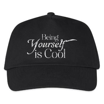 Being Yourself Is Cool 7 - Kinder Basecap - Schwarz - Vorne