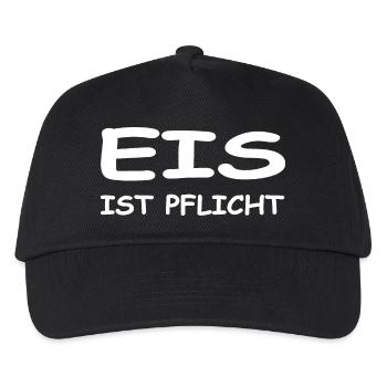 Eis - Kinder Basecap - Schwarz - Vorne