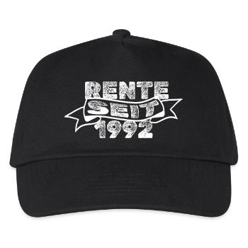 Rente 1992 - Kinder Basecap - Schwarz - Vorne