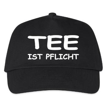 Tee - Kinder Basecap - Schwarz - Vorne