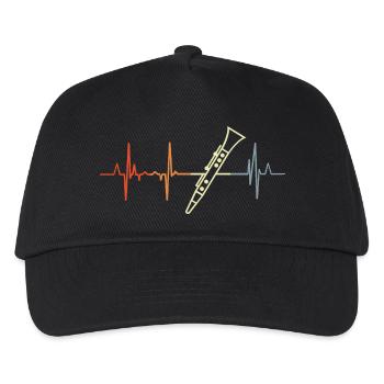 Ich liebe Klarinetten - Kinder Basecap - Schwarz - Vorne