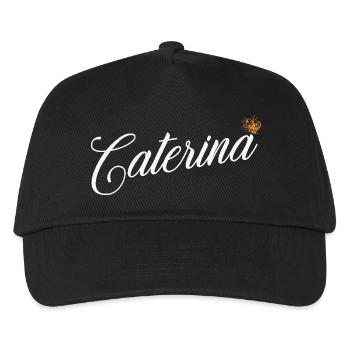 Caterina Name für Frauen Kinder Kleinkinder - Caterina - Kinder Basecap - Schwarz - Vorne