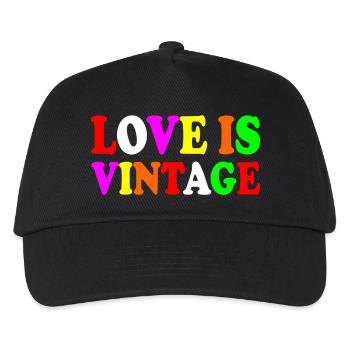 Love is vintage - Kinder Basecap - Schwarz - Vorne