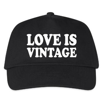 Love is vintage - Kinder Basecap - Schwarz - Vorne