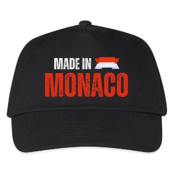 Made in Monaco, fierté monégasque - Casquette de baseball Enfant - noir - Devant
