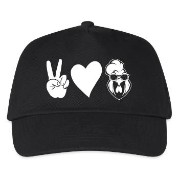 Chicken Rooster - Kids’ Baseball Cap - black - Front