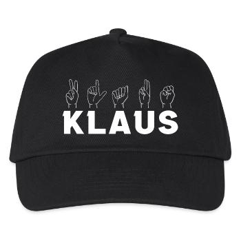 Sign Language Klaus - Kids’ Baseball Cap - black - Front