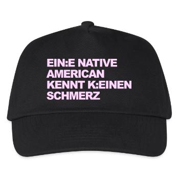 SATIRE WOKE : Un Indien ne connaît pas la douleur - Casquette de baseball Enfant - noir - Devant