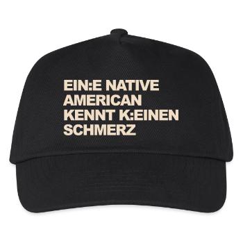 SATIRE WOKE : Un Indien ne connaît pas la douleur - Casquette de baseball Enfant - noir - Devant