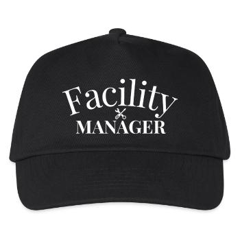 Gestionnaire d’installations - Casquette de baseball Enfant - noir - Devant